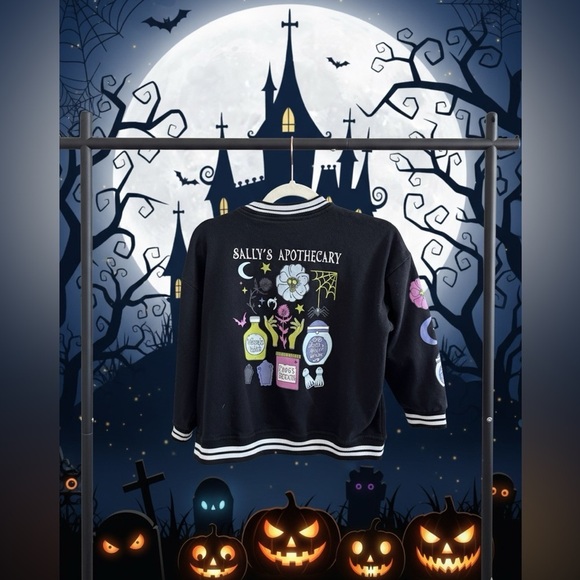 Disney Other - Girls Nightmare Before Christmas Disney Sally bomber jacket